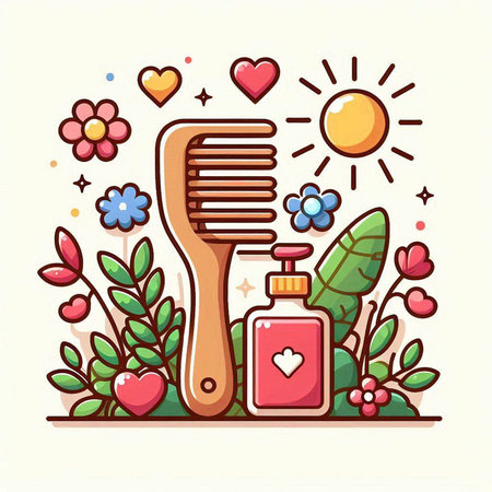 Cosmetics and aromatherapy. Vector illustration in flat style.のイラスト素材