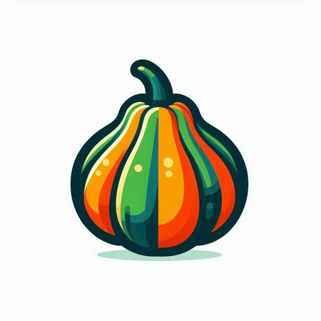 Pumpkin icon. Cartoon illustration of pumpkin vector icon for web designのイラスト素材