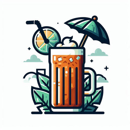 Longan fruit isolated on white background. Vector illustration in cartoon style.のイラスト素材