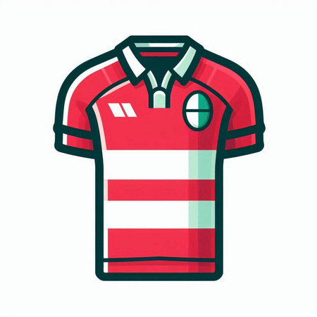 Soccer jersey isolated on a white background. Vector illustration. EPS 10のイラスト素材