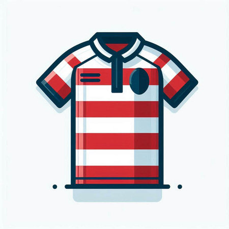 Soccer shirt icon isolated on white background. Flat style vector illustration.のイラスト素材