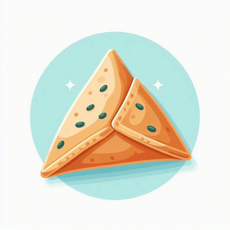 Illustration of a slice of pie on a white background. Vector illustration.のイラスト素材