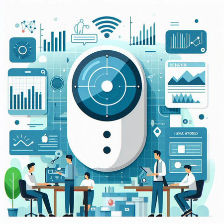 Vector illustration of modern flat design concept of remote control. Concept for web banners and promotional materials.のイラスト素材