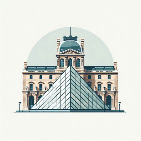 Building of the Parliament in Budapest, Hungary. Vintage vector illustration.のイラスト素材