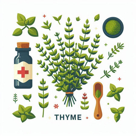 Herbal medicine. Flat style illustration. Herbal medicine concept.のイラスト素材