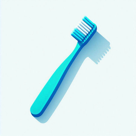 toothbrush on a white background. 3d render illustration.のイラスト素材