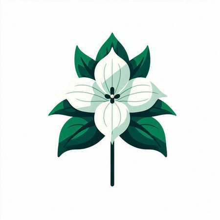 Flower isolated on white background. Vector illustration. Eps 10.のイラスト素材