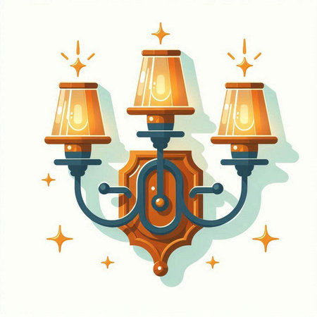 Vintage candlestick on white background. Vector Illustration.のイラスト素材