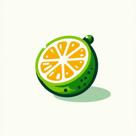 Citrus fruit isolated on a white background. Vector illustration.のイラスト素材