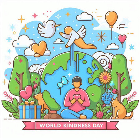 World Kindness Day. Vector Illustration of World Kindness Day.のイラスト素材