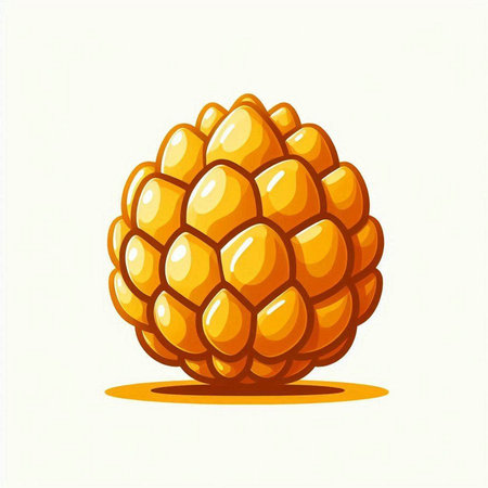 Pine cone icon isolated on white background. Vector illustration. Eps 10.のイラスト素材