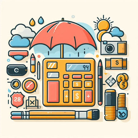 Flat line art design concept for web and mobile application. Vector illustrationのイラスト素材