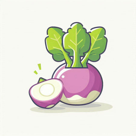 Radish vector illustration. Vegetable icon. Vector illustration of radish.のイラスト素材