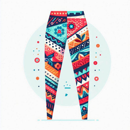 Trousers with ethnic ornament. Vector illustration for your design.のイラスト素材
