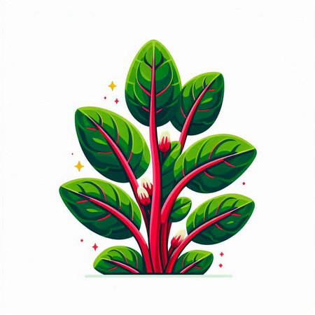 Spinach icon isolated on white background. Vector Illustration.のイラスト素材