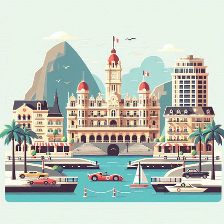 Sydney, Australia city skyline. Vector illustration in retro style.のイラスト素材