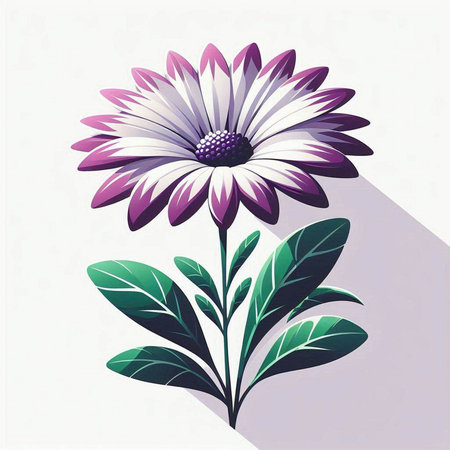 Flower design over white background, vector illustration eps10.のイラスト素材