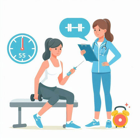 Patient and doctor. Health care concept. Vector illustration in cartoon styleのイラスト素材