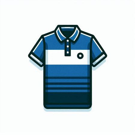 Polo shirt icon. Vector illustration. Isolated on white background.のイラスト素材
