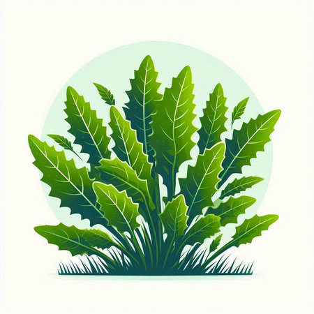 Green leaves on a white background. Vector illustration. Eps 10.のイラスト素材