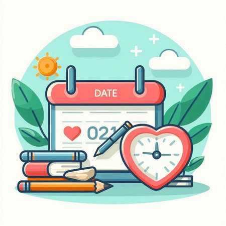 Flat design vector illustration concept of education, school, university.のイラスト素材