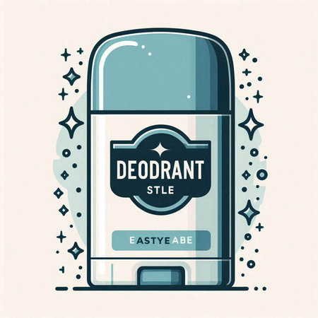 Deodorant. Vector illustration of deodorant in flat style.のイラスト素材