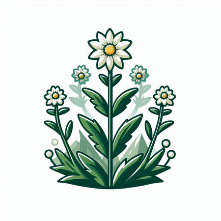 chamomile isolated on a white background. vector illustration, eps 10のイラスト素材