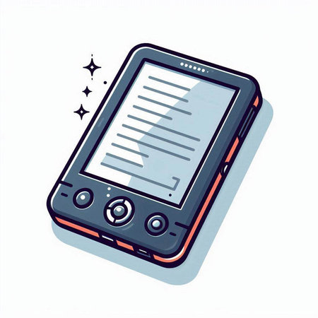 Illustration of a smart phone with a blank screen on a white backgroundのイラスト素材