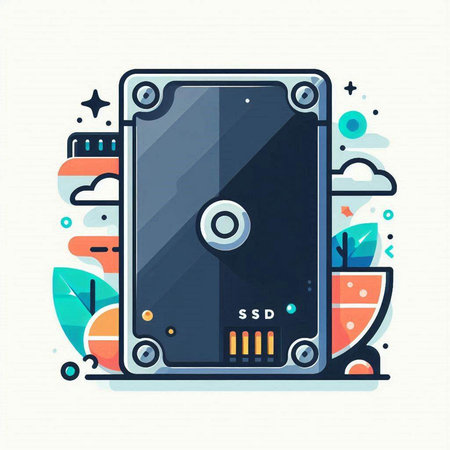 Vector illustration of a smartphone in flat style. Modern technology concept.のイラスト素材