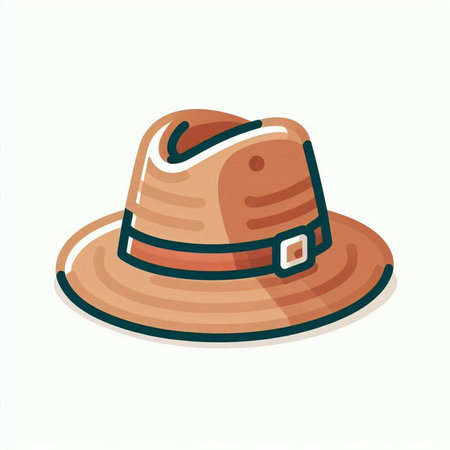 Cowboy hat isolated on white background. Vector illustration. EPS 10のイラスト素材