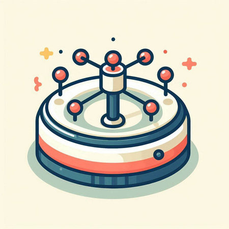 Isometric 3d icon of casino roulette. Vector illustration.のイラスト素材
