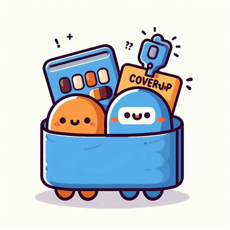 Cute and kawaii travel bag with suitcase icon, vector illustration.のイラスト素材