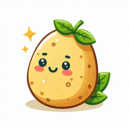 Cute kawaii cartoon kawaii orange fruit character. Vector illustrationのイラスト素材