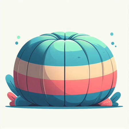 Pumpkin. Vector illustration. Colorful pop art style.のイラスト素材