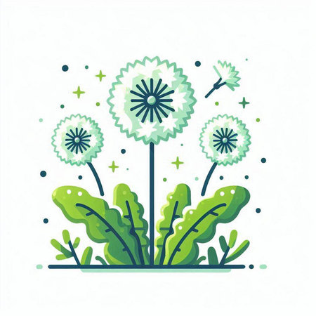 Flower vector illustration on white background. Vector illustration of flowers.のイラスト素材