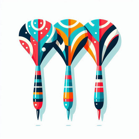 Colorful vector illustration of a set of hand drawn maracas.のイラスト素材