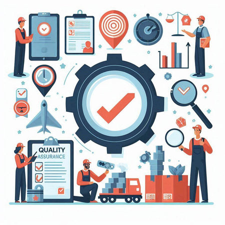 Flat design modern vector illustration concept of business and finance management.のイラスト素材