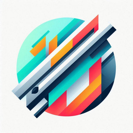 Abstract geometric background with dynamic shapes. Vector illustration. Eps 10.のイラスト素材