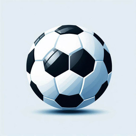 Soccer ball on a light background. Eps 10 vector file.のイラスト素材