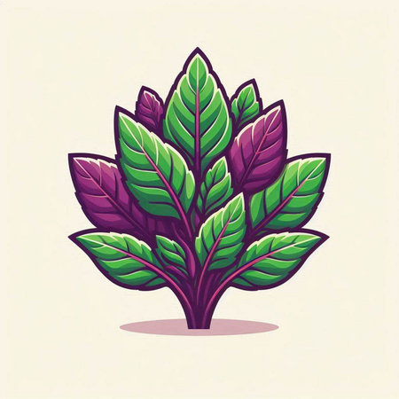 Illustration of a green leaf on a white background, vector illustrationのイラスト素材