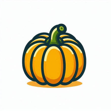 Pumpkin icon isolated on white background. Vector illustration. Eps 10.のイラスト素材