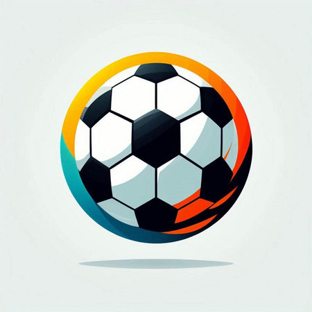 Soccer ball icon on white background. Vector illustration. Eps 10.のイラスト素材