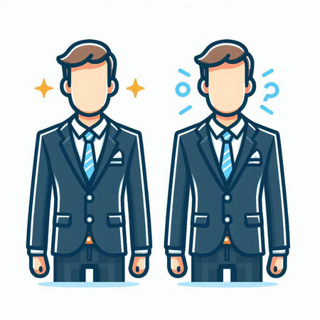 Businessman with question mark. Vector illustration in doodle style.のイラスト素材