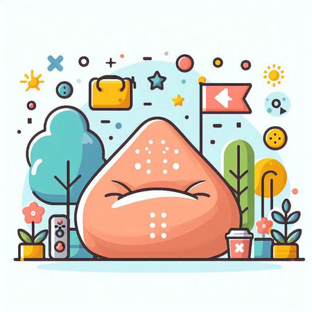 Vector illustration of angry emoji face. Line art design for web, site, advertising, banner, poster, board and print.のイラスト素材