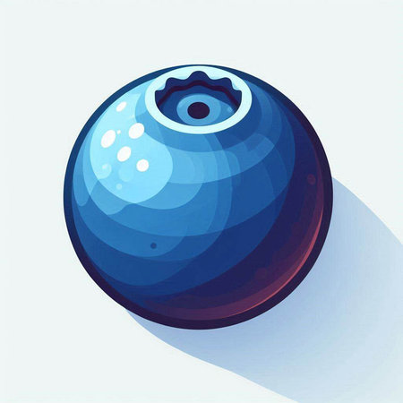 Blue ball on a white background. Vector illustration. Eps 10.のイラスト素材