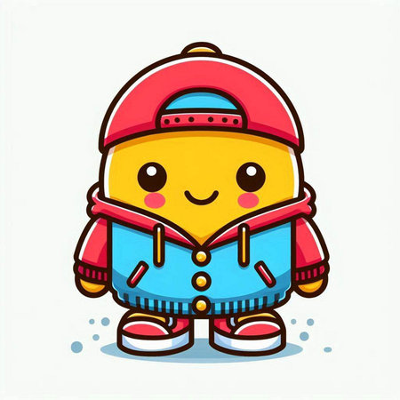 Cute Cartoon Astronaut Character Mascot Vector Illustration.のイラスト素材
