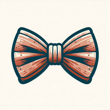 Hand drawn bow tie. Vector illustration of a bow tie. Hand drawn bow tie.のイラスト素材