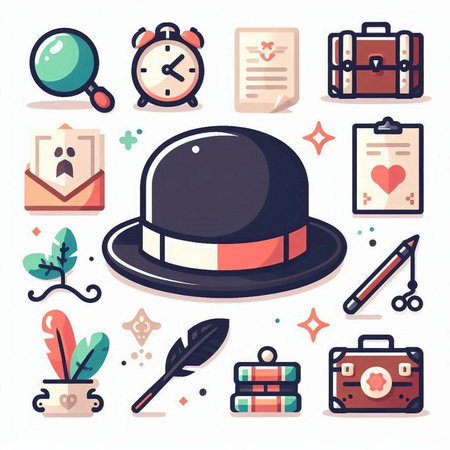 Set of flat icons on the theme of travel. Vector illustration.のイラスト素材