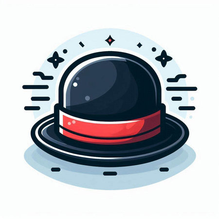 Astronaut helmet in flat style. Vector illustration on white background.のイラスト素材
