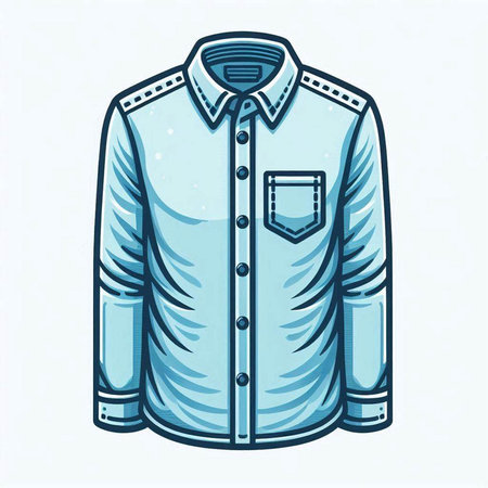 Men's shirt, sketch for your design. Vector illustration. EPS 10のイラスト素材